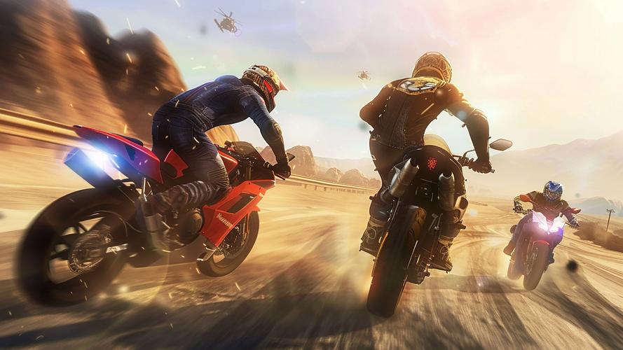 Highway Bike Attack Race Game應用截圖第3張