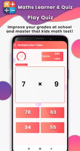 Learn Math : mental arithmetic Screenshot 3