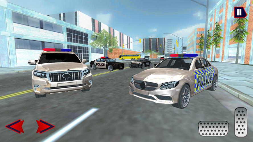 US Police Prado: City Car स्क्रीनशॉट 1