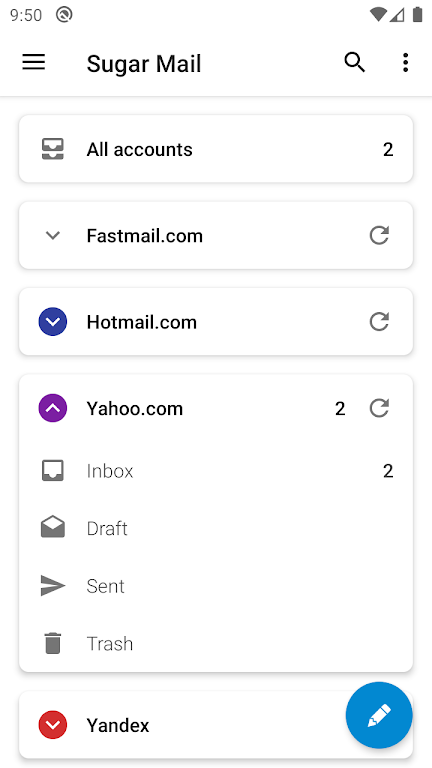 Sugar Mail email app स्क्रीनशॉट 2