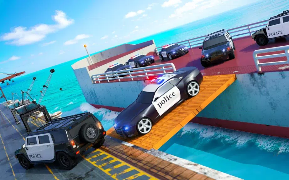 Police Transport Ship Car Simulator應用截圖第1張