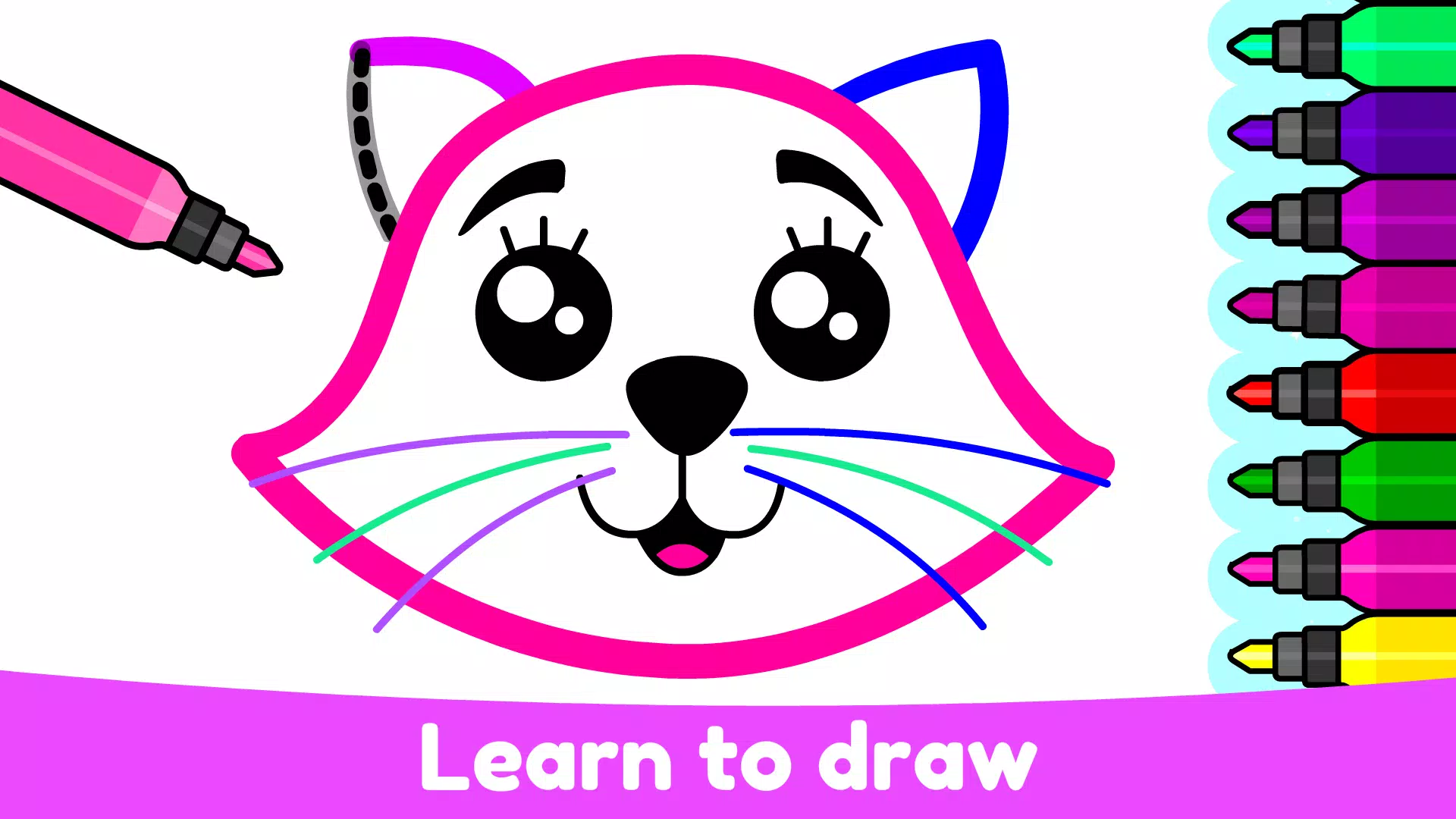Kids Drawing & Coloring Games Captura de tela 1