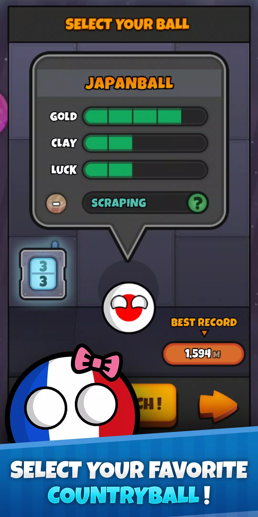 Countryball - Space Race Captura de tela 2