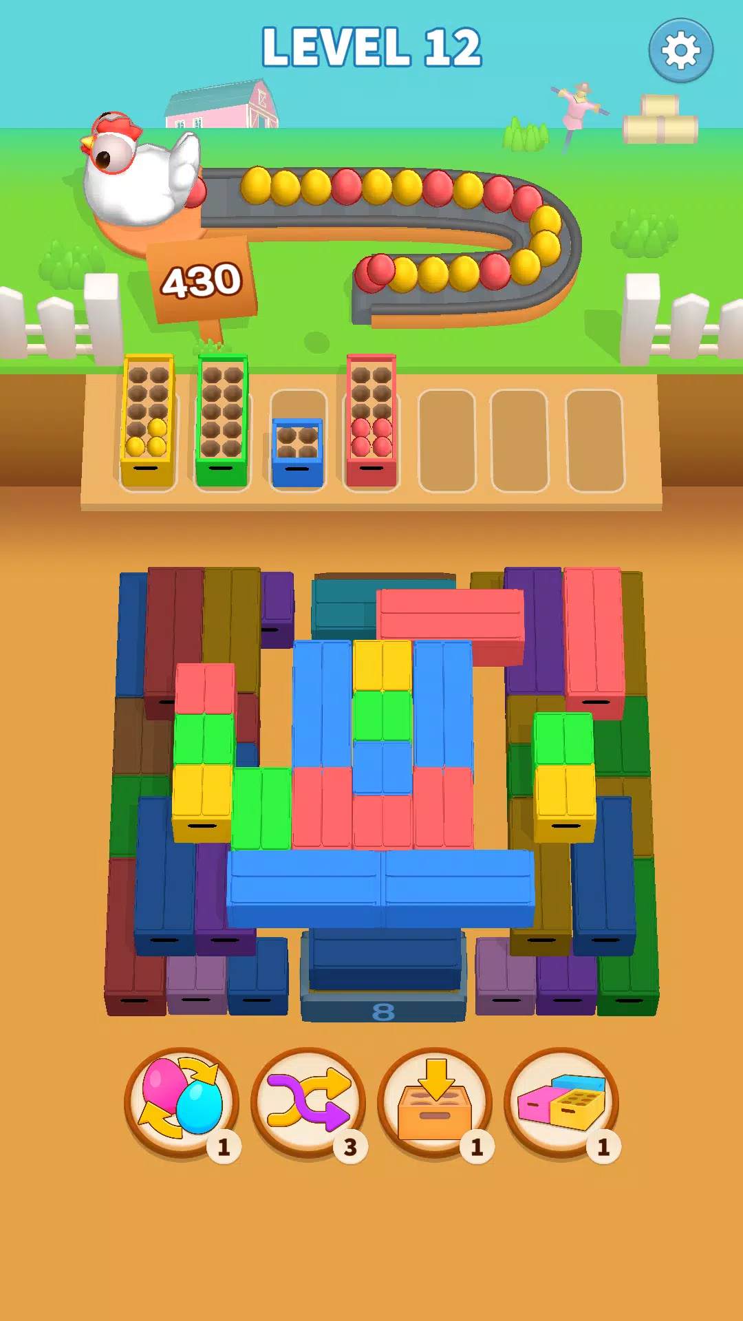 Egg Mania! - Packing Jam应用截图第2张