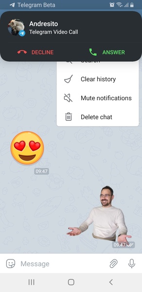 Telegram Beta Capture d'écran 1