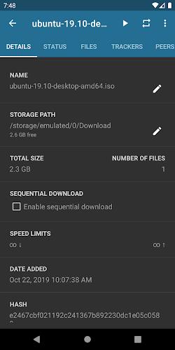 Flud - Torrent Downloader स्क्रीनशॉट 4