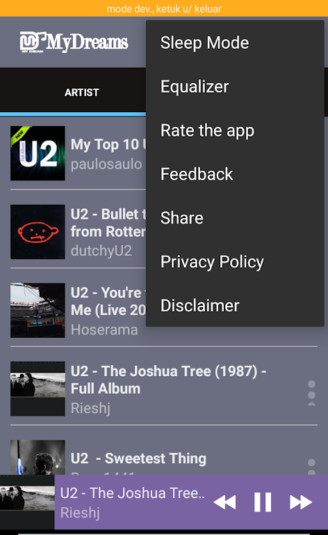 U2 Greatest Hits Songs Captura de tela 3