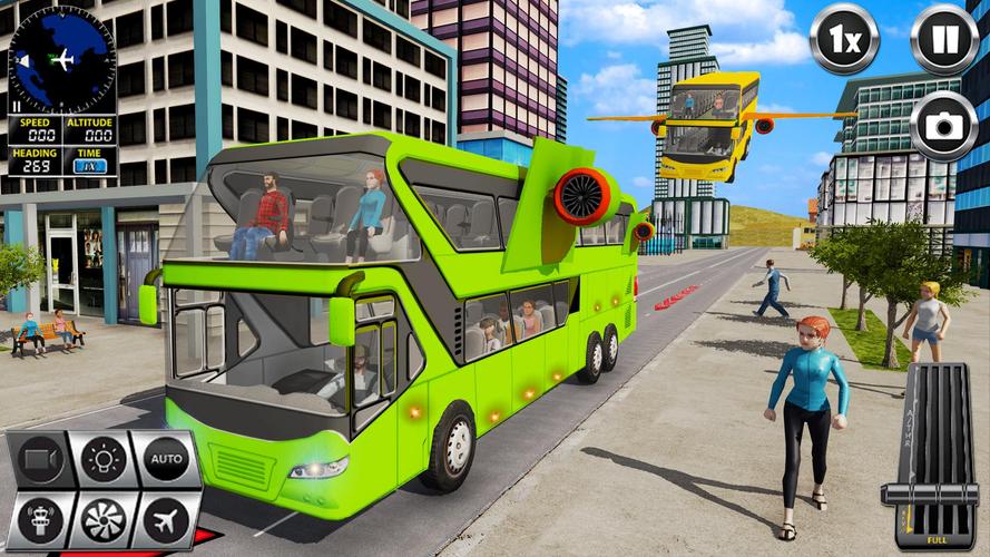 Flying Bus Simulator Bus Games Screenshot 4
