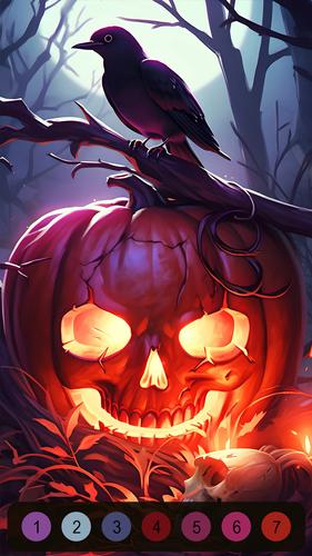 Halloween Witch Coloring Games應用截圖第3張