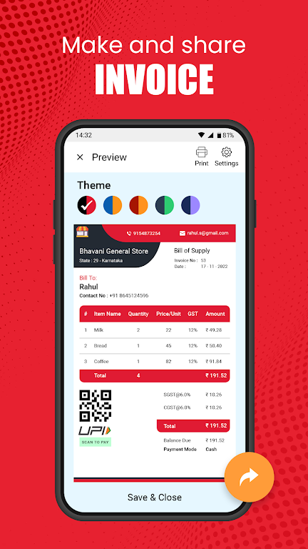 Vyapar Invoice Billing App Captura de pantalla 1