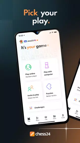 chess24 > Play, Train & Watch應用截圖第1張