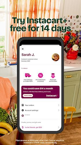 Instacart: Get Food Delivery應用截圖第2張