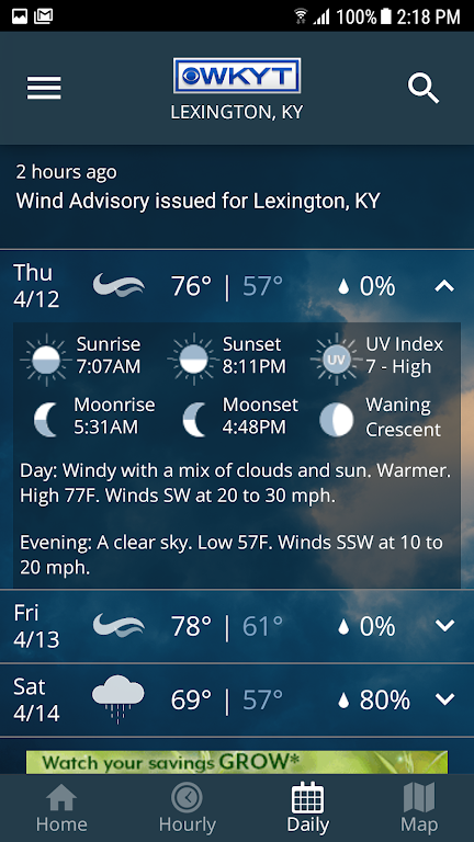 WKYT Weather Скриншот 4
