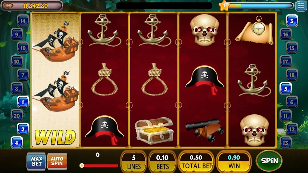Pirates Slot Machine Treasure Spins Screenshot 1