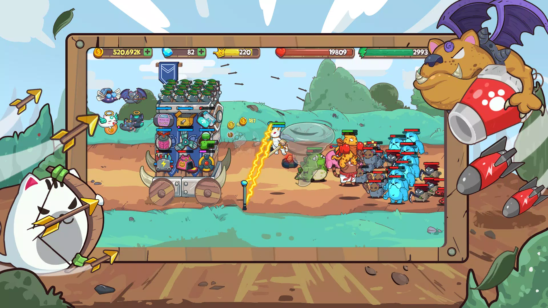 CatnRobot Idle TD: Battle Cat Screenshot 1