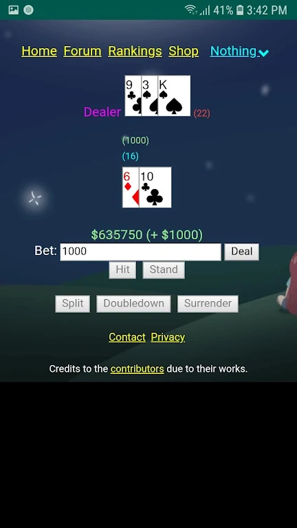Blackjack Evolved Capture d’écran 2