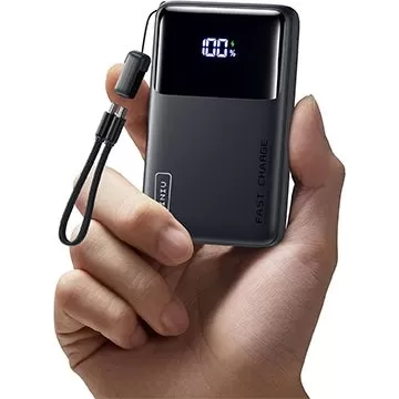 INIU 10,000mAH 45W 분리 가능한 USB-C 케이블 끈이있는 파워 뱅크는 지금 $ 13