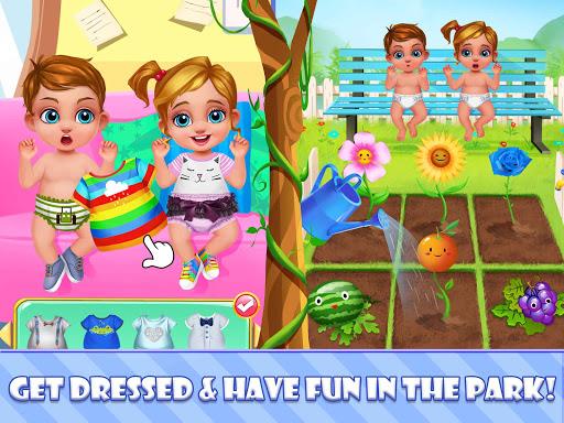 Newborn Sweet Baby Twins 2: Baby Care & Dress Up Capture d'écran 2