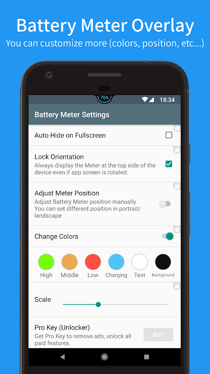 Battery Meter Overlay Captura de tela 4