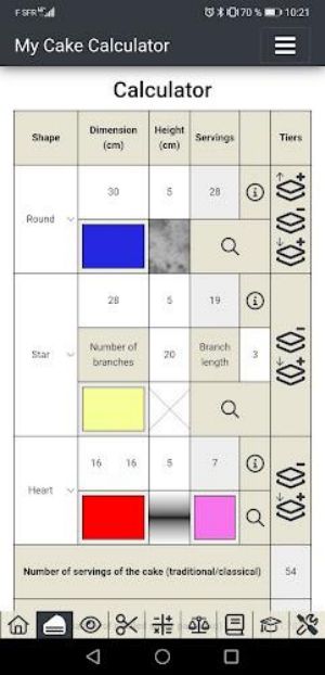 My Cake Calculator 스크린샷 1