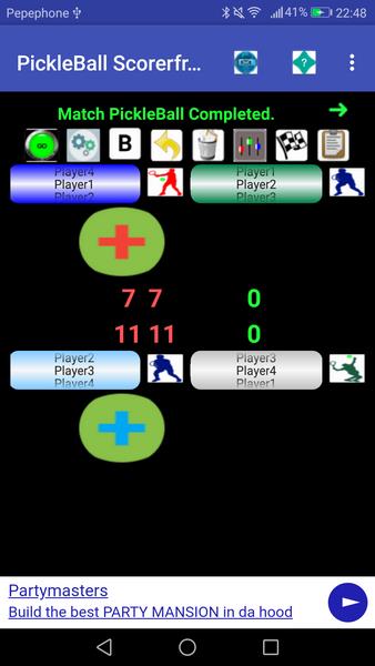 PickleBall Scorer plus online Radio, play music/vi स्क्रीनशॉट 3
