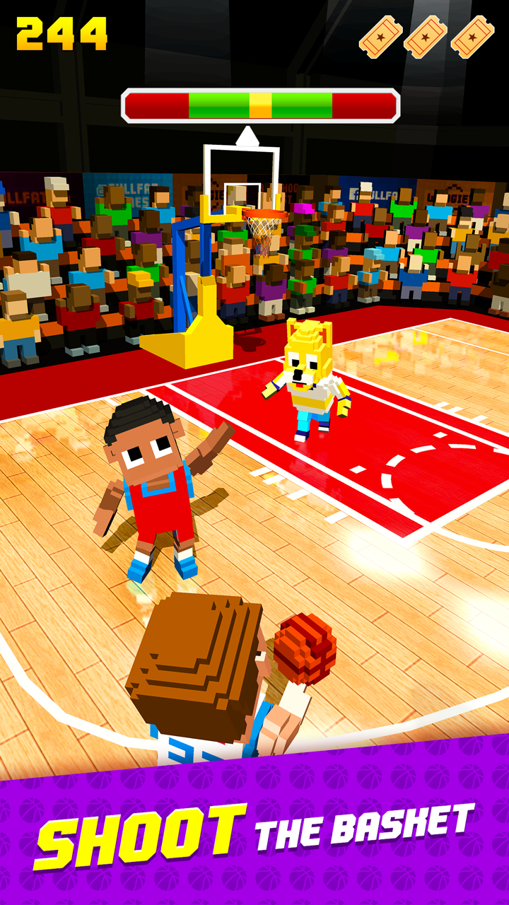 Blocky Basketball FreeStyle Screenshot 1