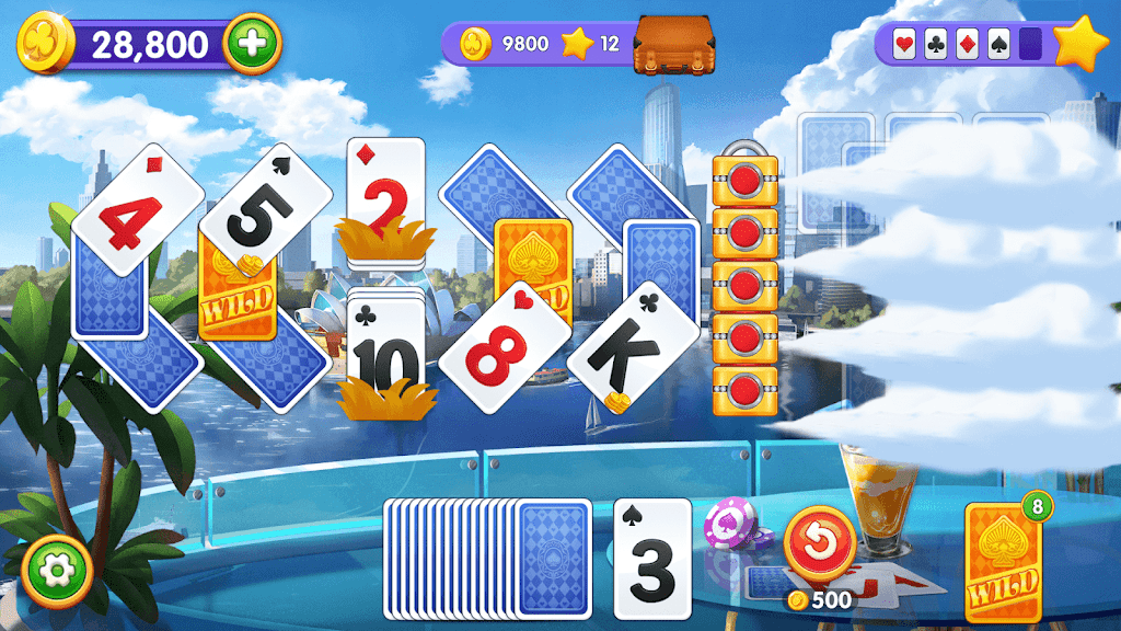 Solitaire Trip: Classic Tripeaks Card Game應用截圖第3張