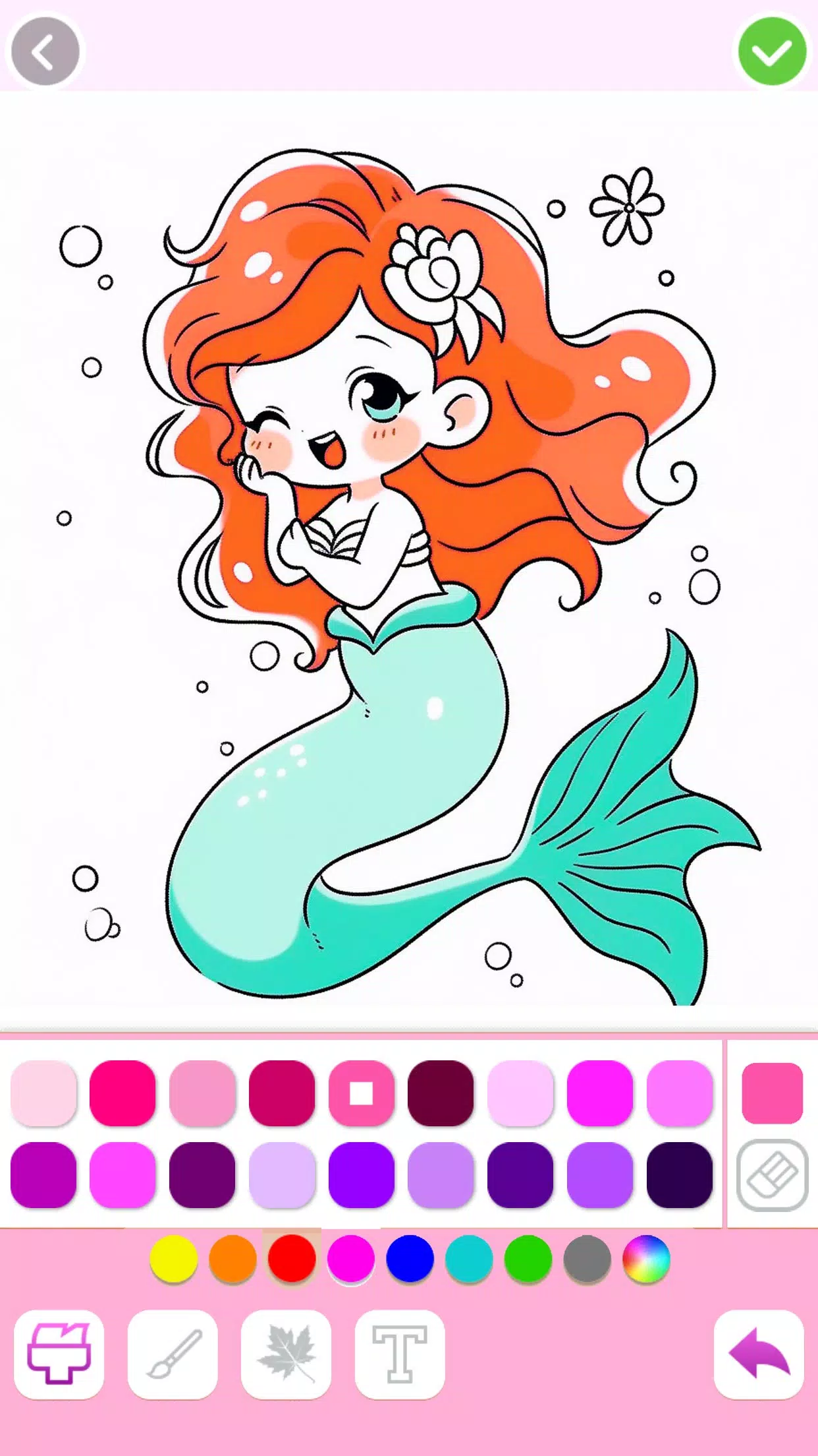 Mermaid Coloring:Mermaid games應用截圖第2張