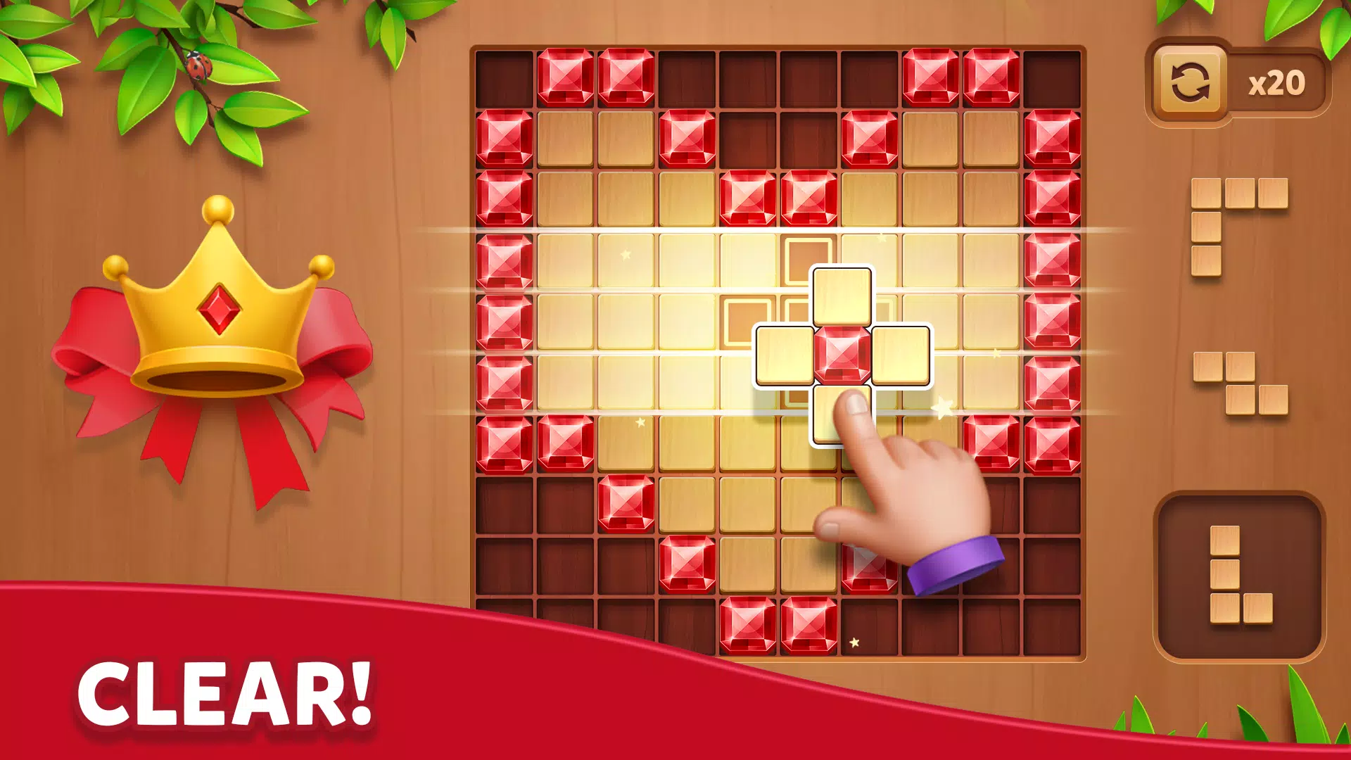 Cube Block - Woody Puzzle Game स्क्रीनशॉट 1