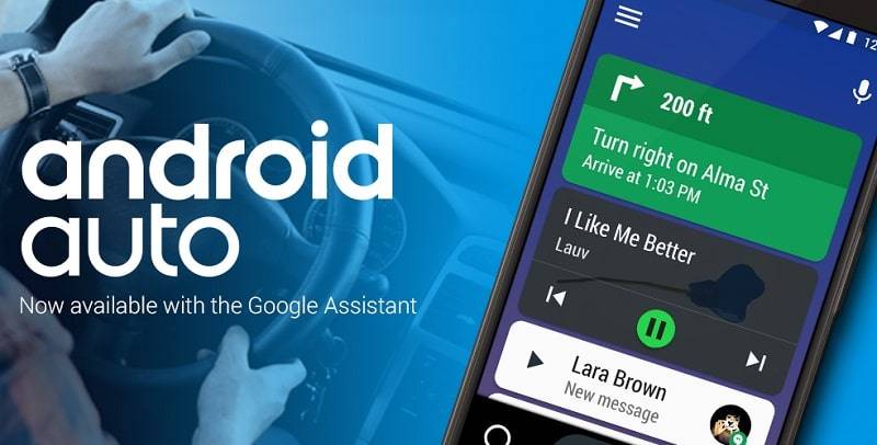 Android Auto – Google Maps, Media & Messaging スクリーンショット 1