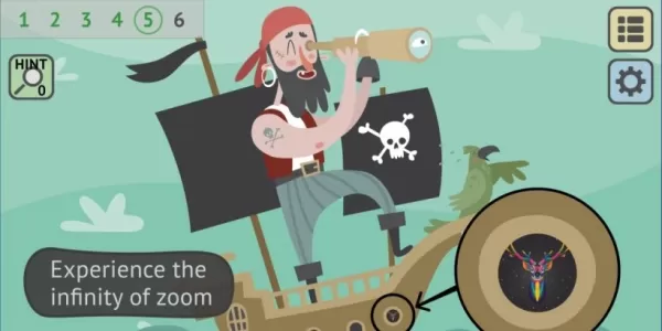 Zoom Diving: A Tranquil Puzzle Journey Through Layered Images