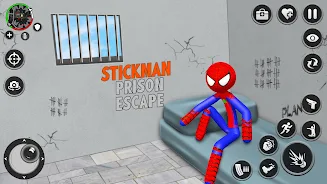 Spider Stick Hero Prison Break Скриншот 3