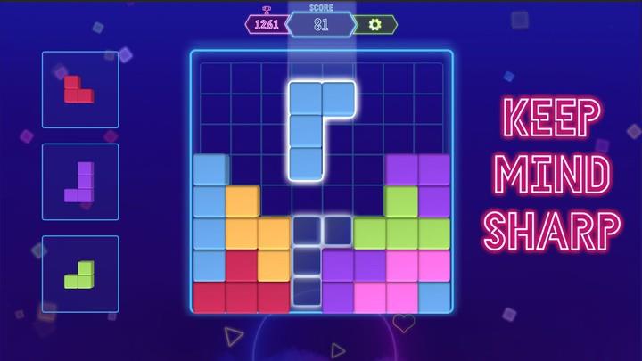 Block Neon 3D : Disco Puzzle Captura de pantalla 3