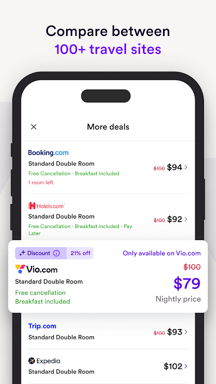 Vio.com: Hotels & travel deals應用截圖第3張