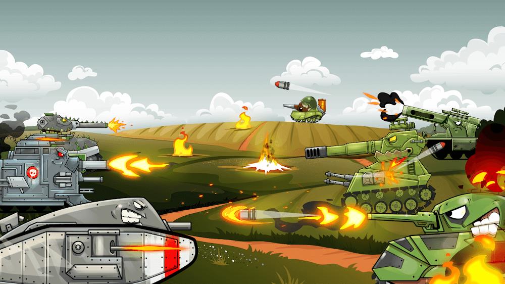 Merge Tanks: Combat war Stars Скриншот 1