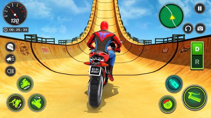 Superhero Bike Stunt Games GT Скриншот 2