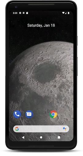 Moon 3D Live Wallpaper स्क्रीनशॉट 1