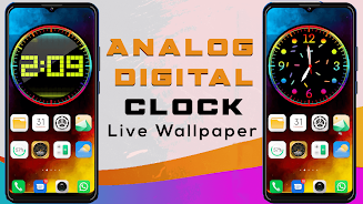 Analog & Digital Clock スクリーンショット 1