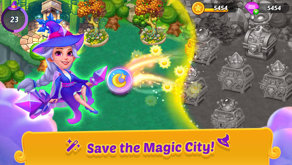 Merge Witches-Match Puzzles Screenshot 2