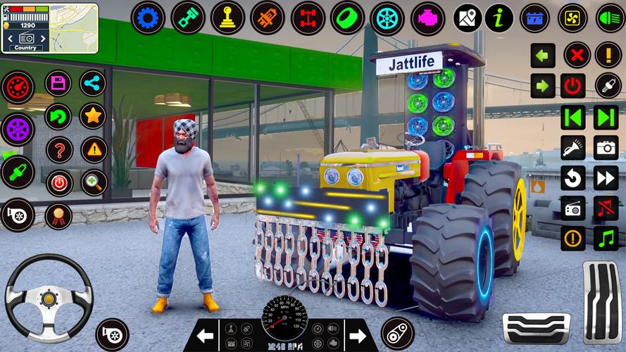 Indian Tractor Tochan Game 3d スクリーンショット 2