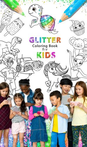 Glitter Coloring Game for Kids應用截圖第1張