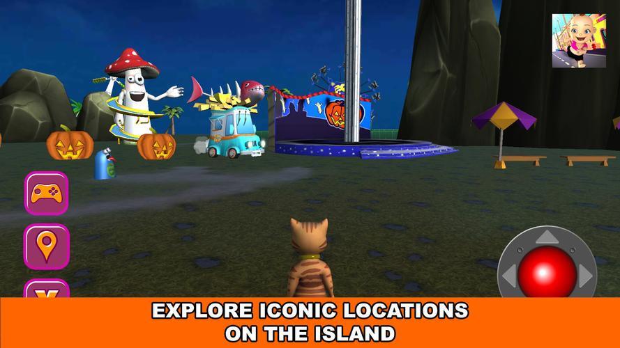 Halloween Cat Theme Park 3D應用截圖第2張