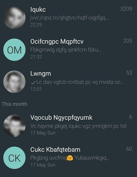 YAATA SMS/MMS Capture d’écran 1