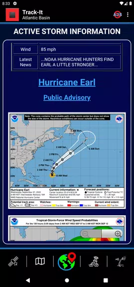 Track-It Hurricane Tracker Screenshot 2