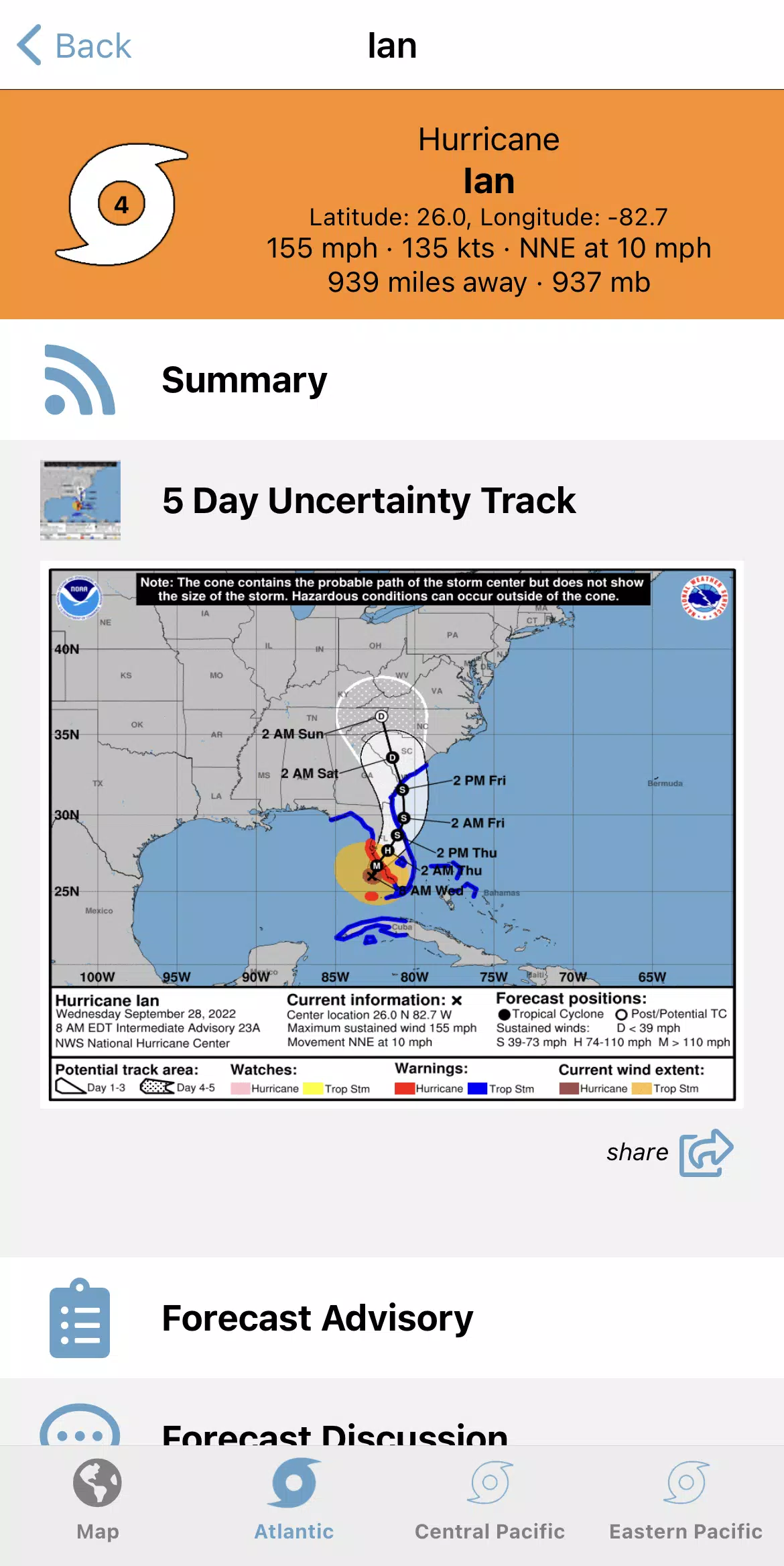 Tropical Hurricane Tracker स्क्रीनशॉट 3