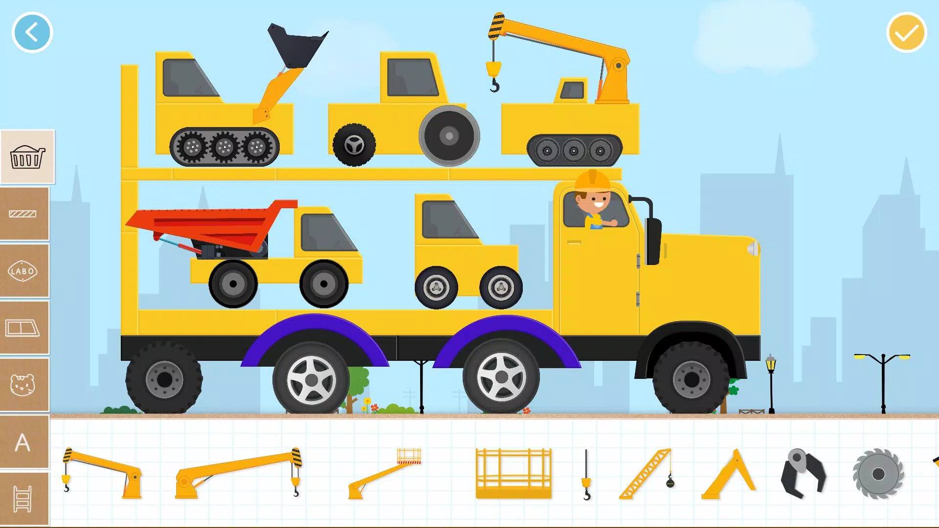 Labo ईंट Car2 बच्चे खेल स्क्रीनशॉट 2