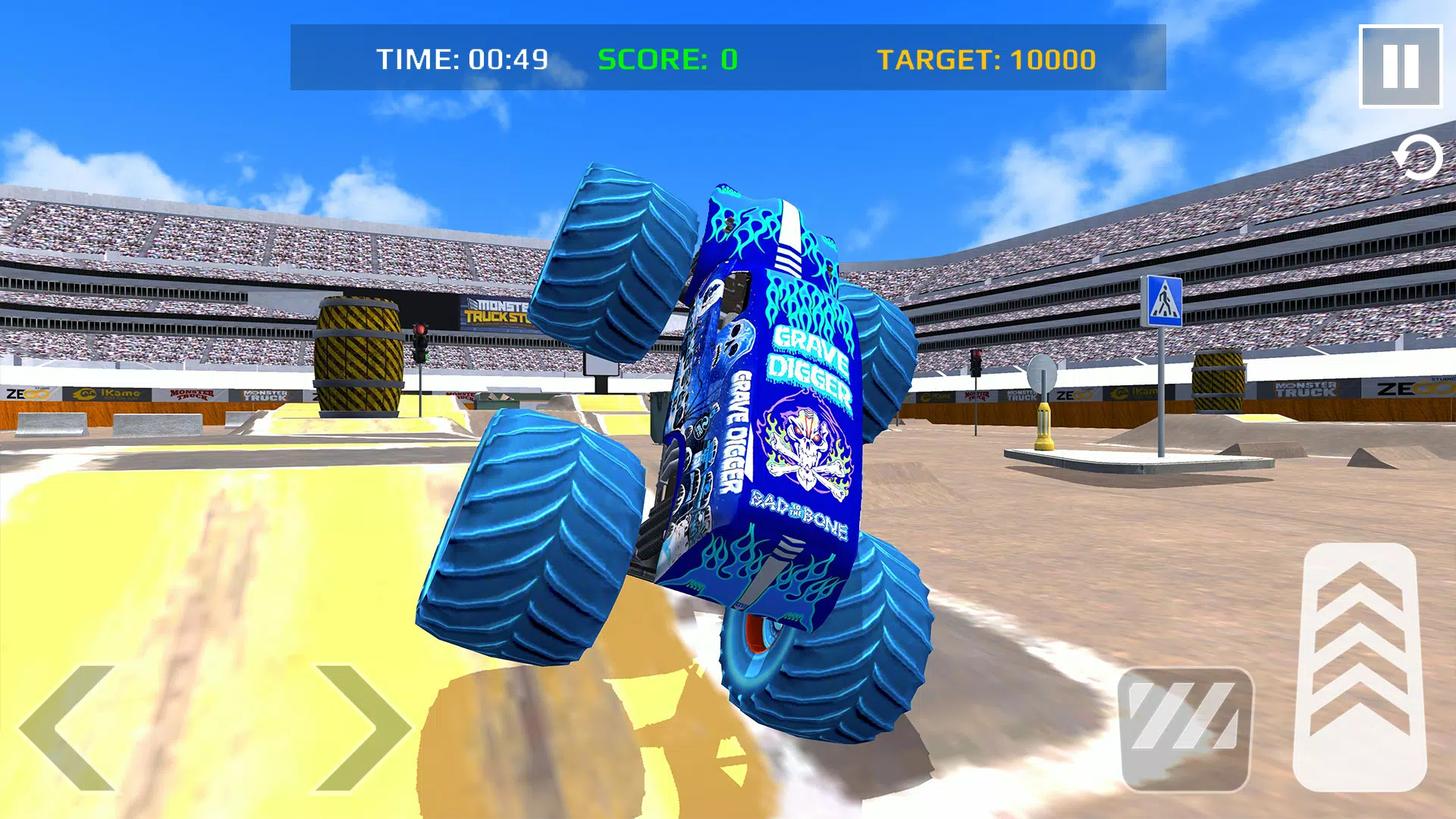 Car Games: Monster Truck Stunt Captura de pantalla 3