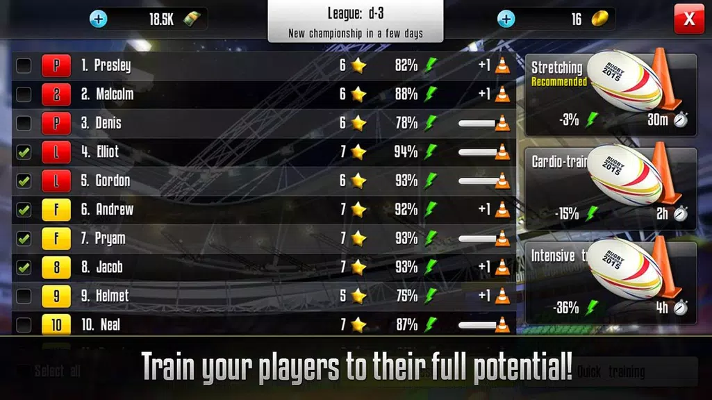 Rugby Manager應用截圖第4張