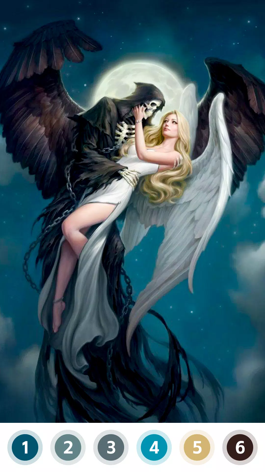 Love & Death Paint by Number Скриншот 3