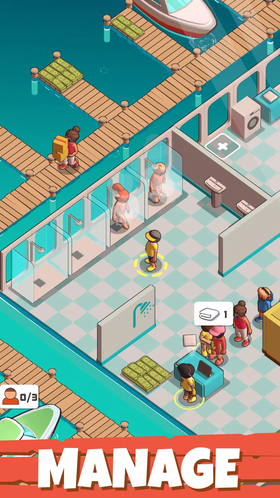 Marina Fever - Idle Tycoon RPG應用截圖第1張